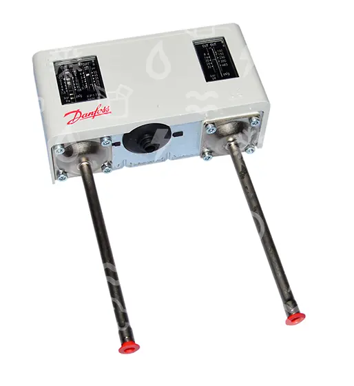 presostat DANFOSS kombinovaný KP17W, -0,2 - 7,5 , 8,0 - 32,0 , auto, diference 0,7 - 4,0 , 4  fix., SPDT, pájecí 6 mm